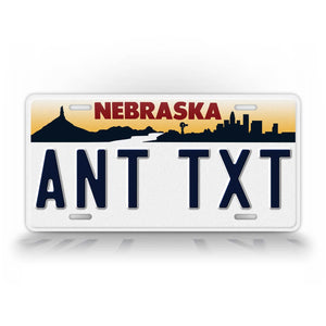 Custom Text 1996-1998 Nebraska State License Plate