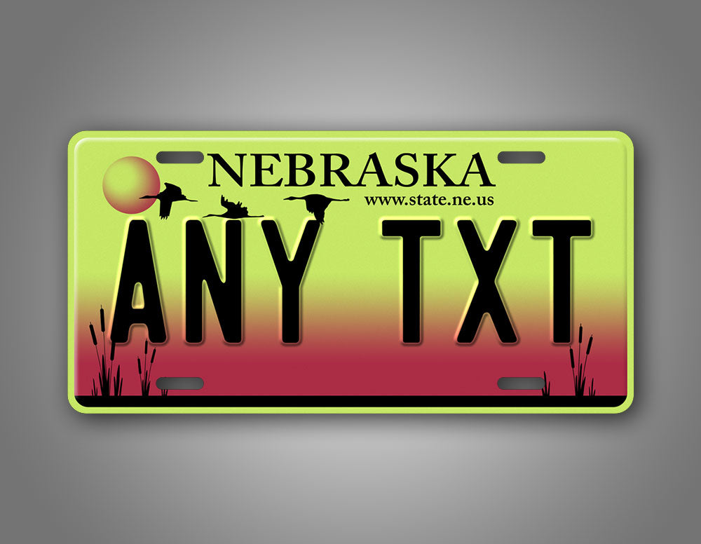 Custom Text 2002-2004 Nebraska State License Plate