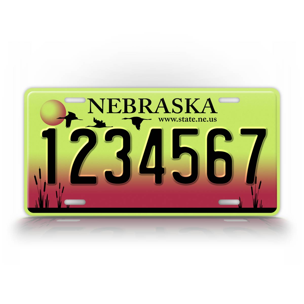 Custom Text 2002-2004 Nebraska State License Plate