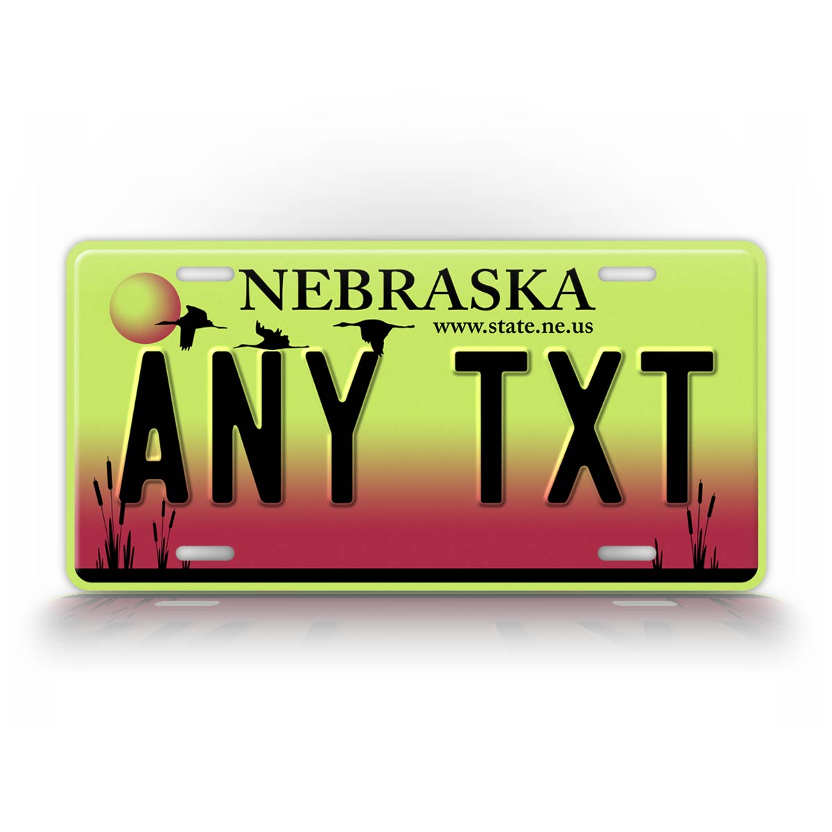 Custom Text 2002-2004 Nebraska State License Plate