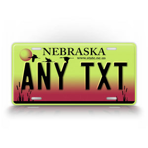 Custom Text 2002-2004 Nebraska State License Plate