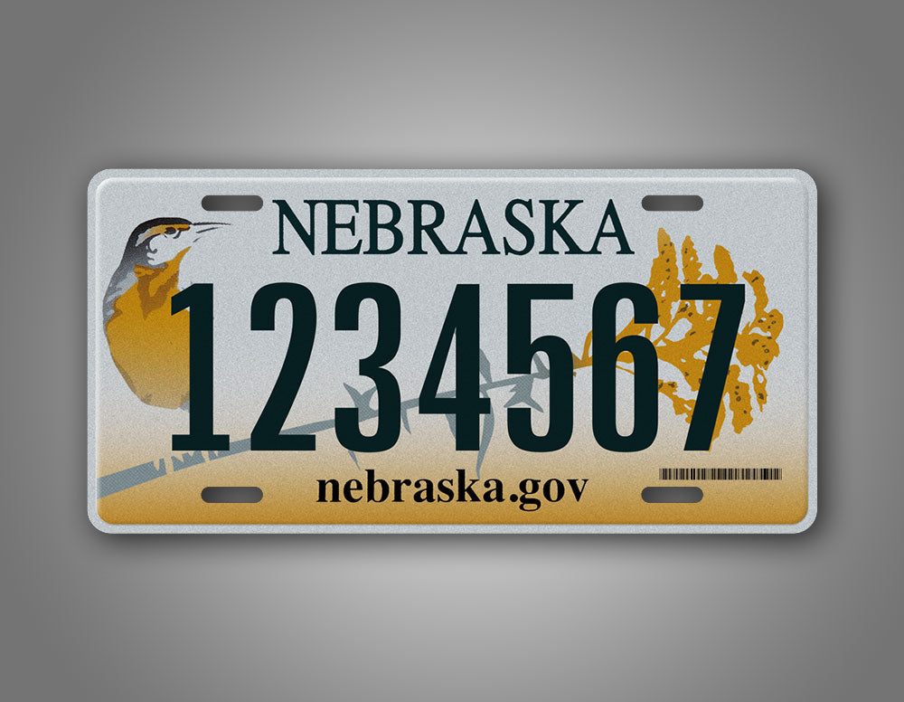 Custom Text 2011-2016 Nebraska State License Plate