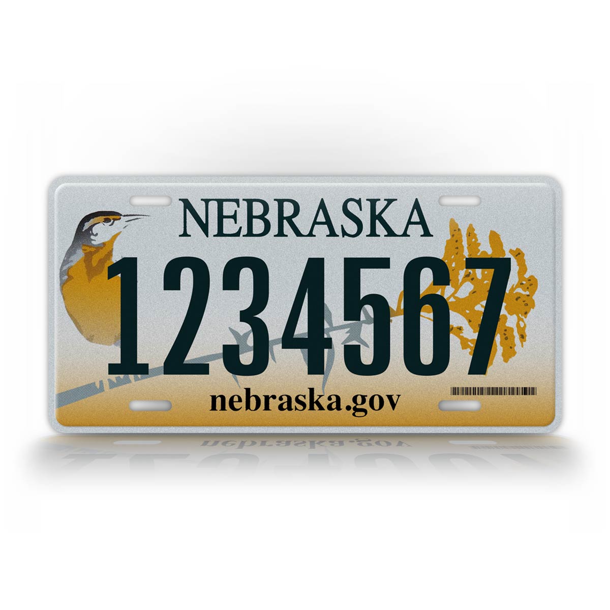 Custom Text 2011-2016 Nebraska State License Plate