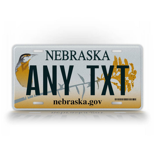 Custom Text 2011-2016 Nebraska State License Plate