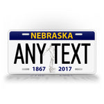 Personalized Nebraska Novelty State License Plate 