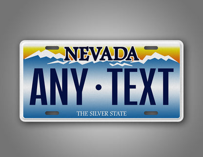 Personalized 2001-2015 Nevada State Custom License Plate