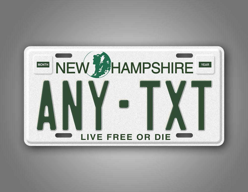 Personalized 1989-1998 New Hampshire State License Plate