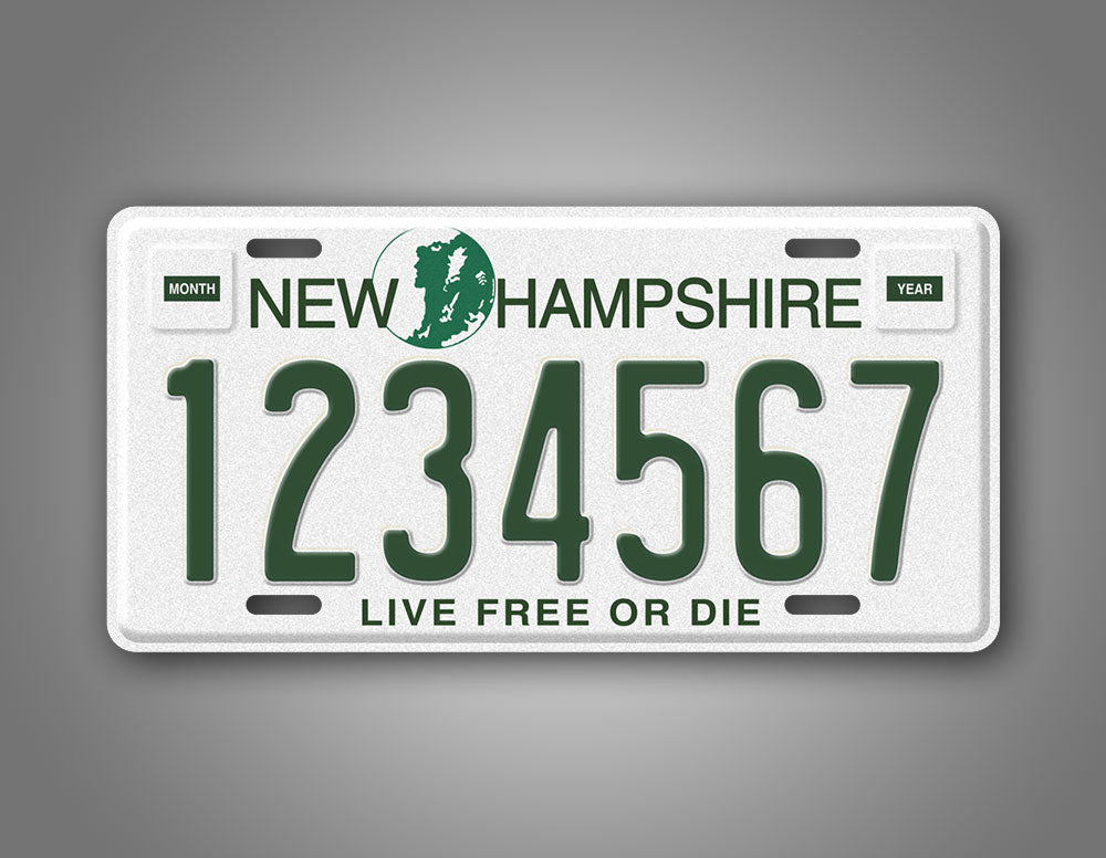 Personalized 1989-1998 New Hampshire State License Plate