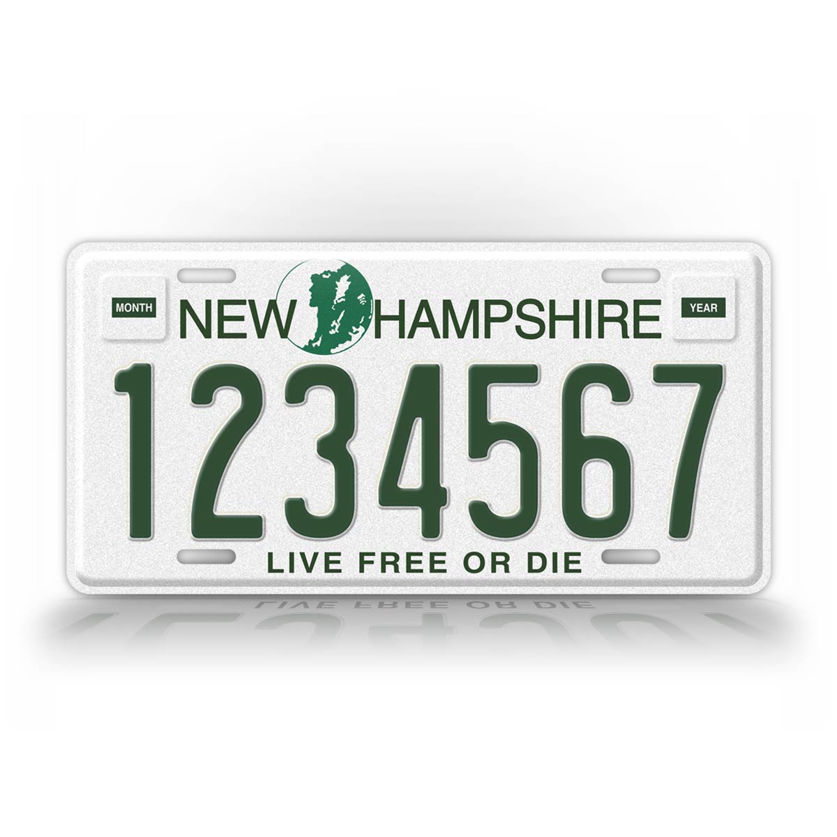 Personalized 1989-1998 New Hampshire State License Plate