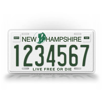 Personalized 1989-1998 New Hampshire State License Plate