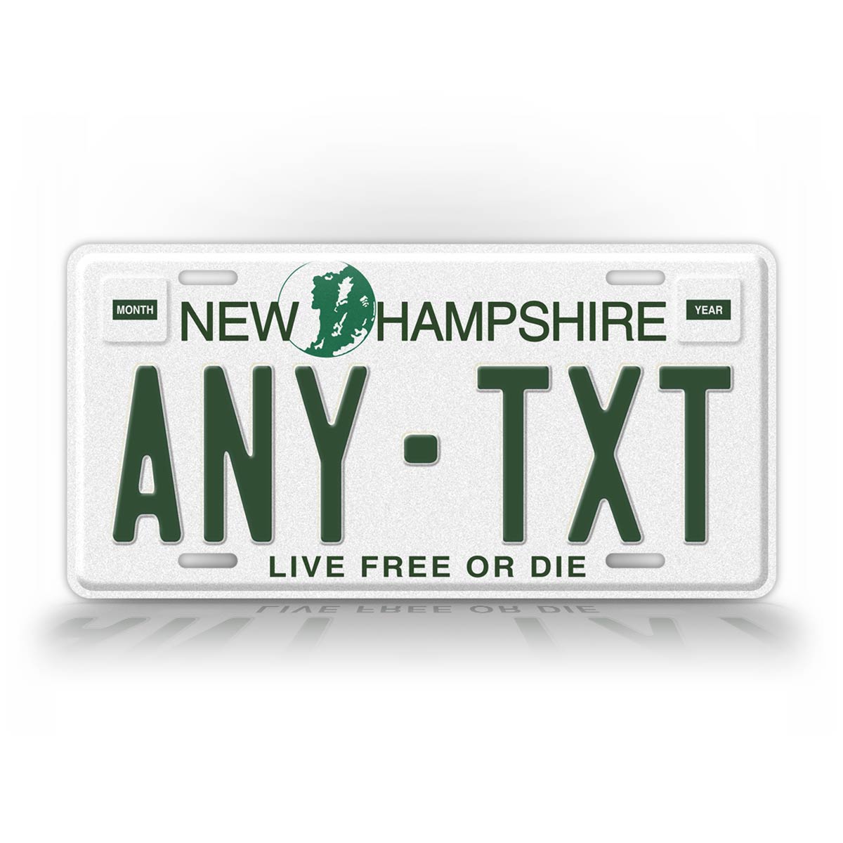 Personalized 1989-1998 New Hampshire State License Plate