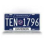 Custom Text New Tennessee Blue State License Plate