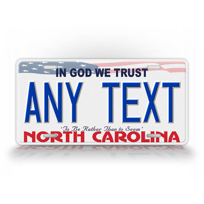 Personalized North Carolina In God We Trust License Plate