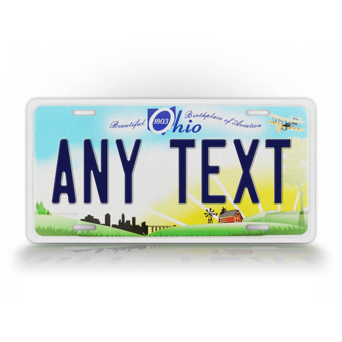 Custom 2009-2013 Ohio Farm Land State License Plate