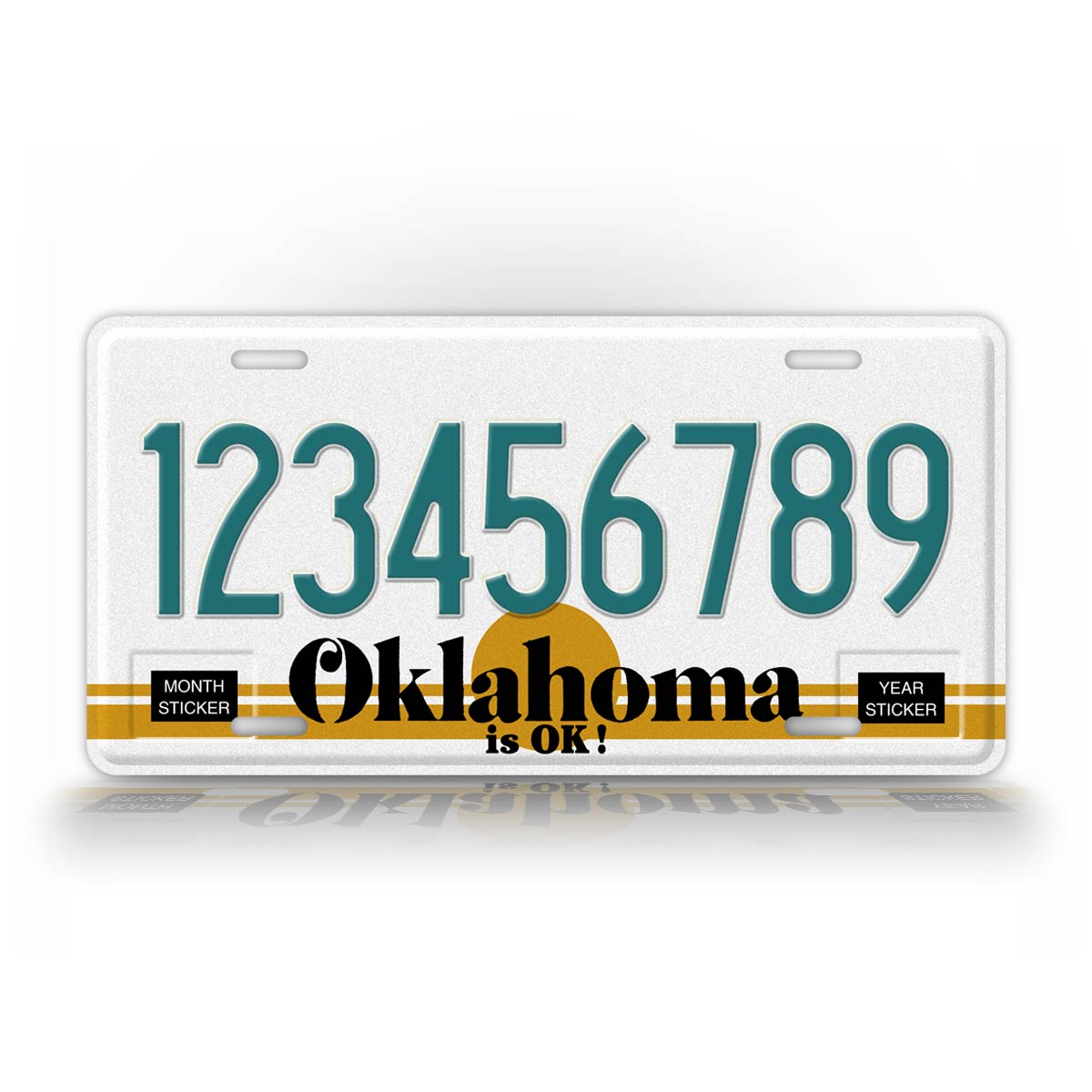 Personalized 1983-1988 Oklahoma State Custom License Plate