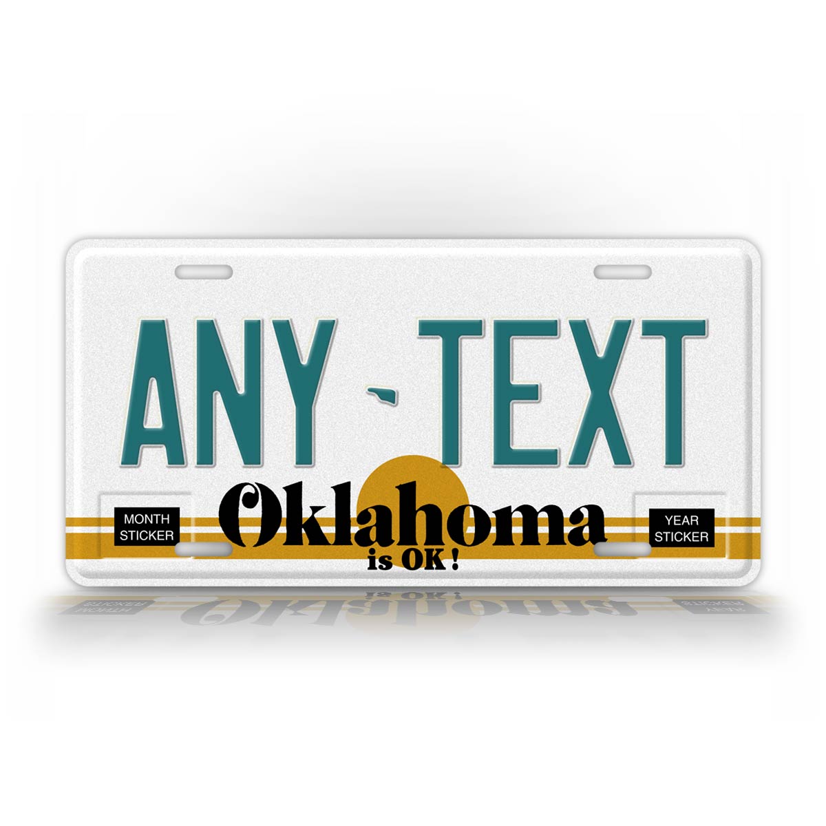 Personalized 1983-1988 Oklahoma State License Plate