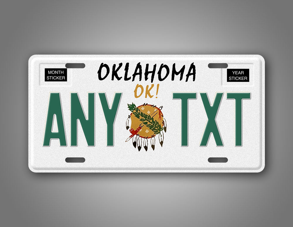 Personalized 1989-1994 Oklahoma State Custom License Plate