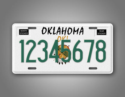 Personalized 1989-1994 Oklahoma State Custom License Plate