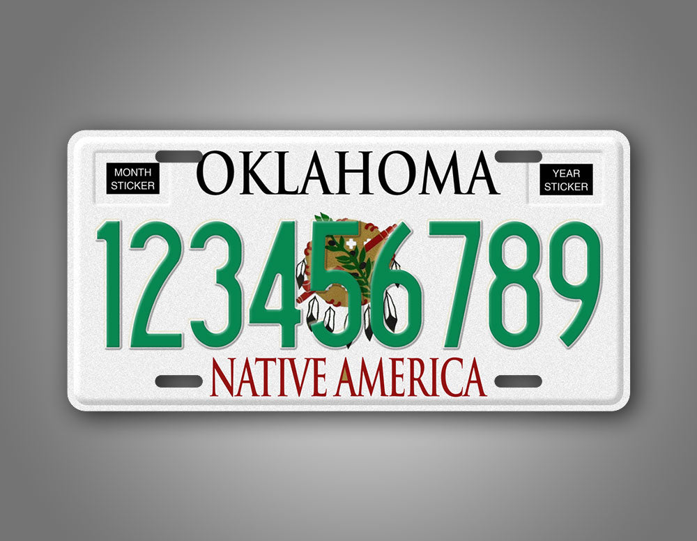 Personalized 1994-2008 Oklahoma State Custom License Plate