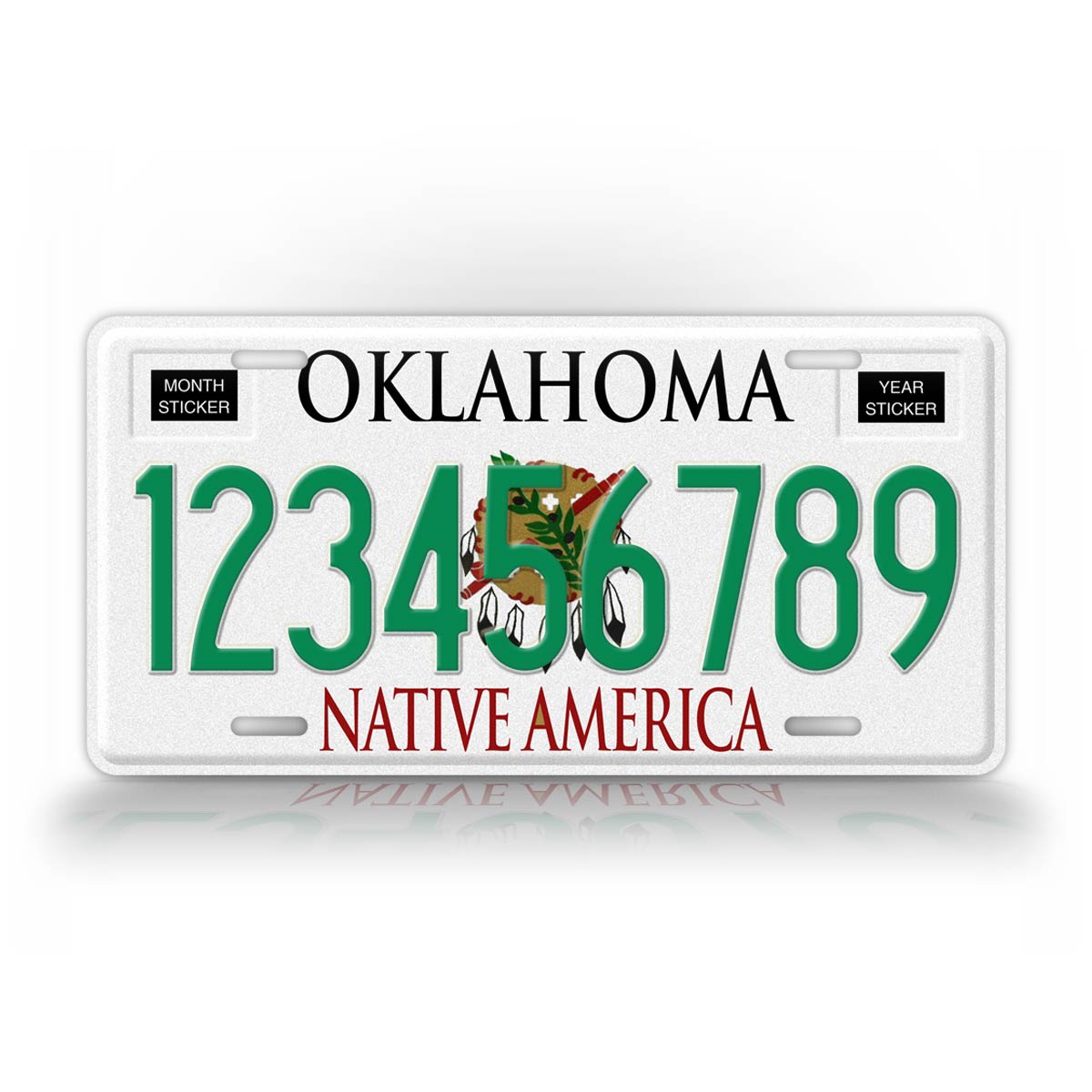 Personalized 1994-2008 Oklahoma State Custom License Plate