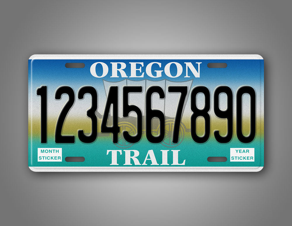 Custom Oregon Trail State 1993-2000 Optional License Plate