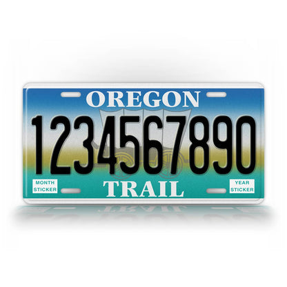 Custom Oregon Trail State 1993-2000 Optional License Plate