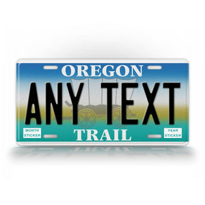 Custom Oregon Trail State 1993-2000 Optional License Plate