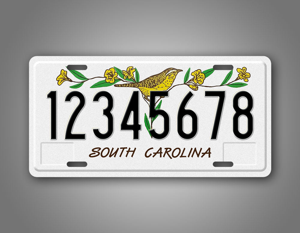 Personalized 1990-1997 South Carolina State License Plate