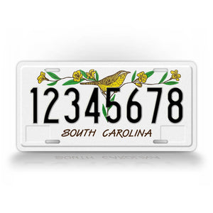 Personalized 1990-1997 South Carolina State License Plate