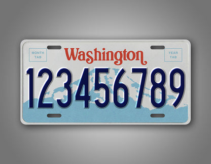 Personalized 1990-1998 Washington State Custom License Plate