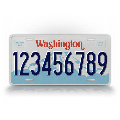 Personalized 1990-1998 Washington State Custom License Plate