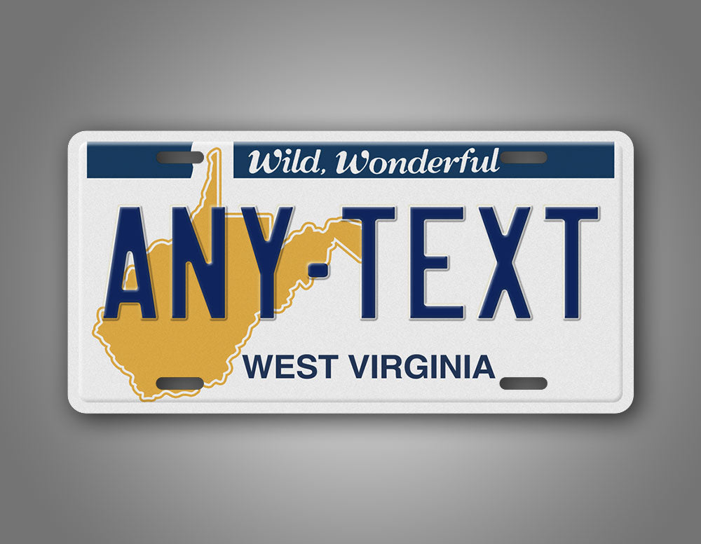 Custom 1982-1994 West Virginia Custom License Plate