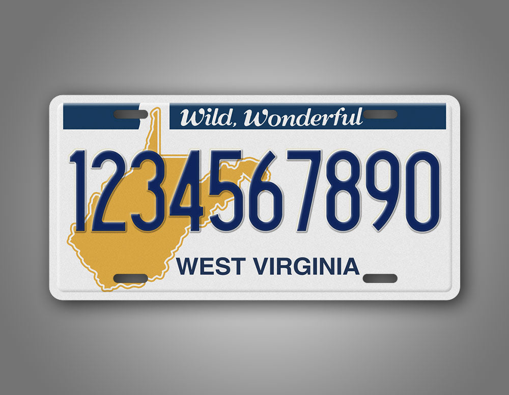 Custom 1982-1994 West Virginia Custom License Plate