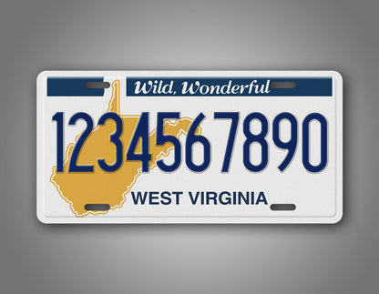 Custom 1982-1994 West Virginia Custom License Plate