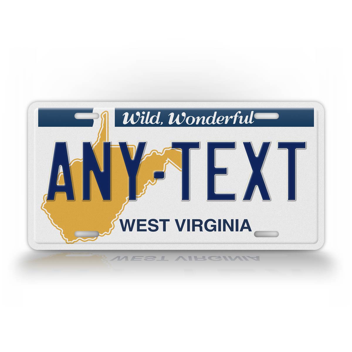 Custom 1982-1994 West Virginia Custom License Plate