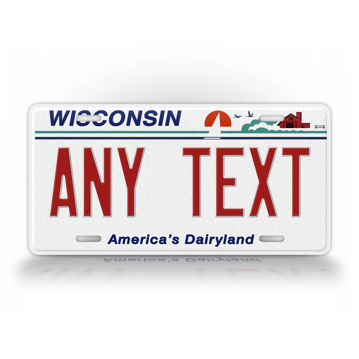 Personalized 1987-2000 Wisconsin State License Plate