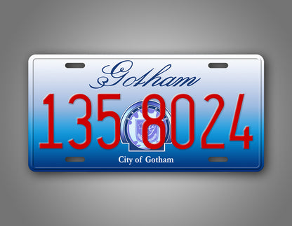 Custom Text Gotham City batman Movie Prop Auto Tag