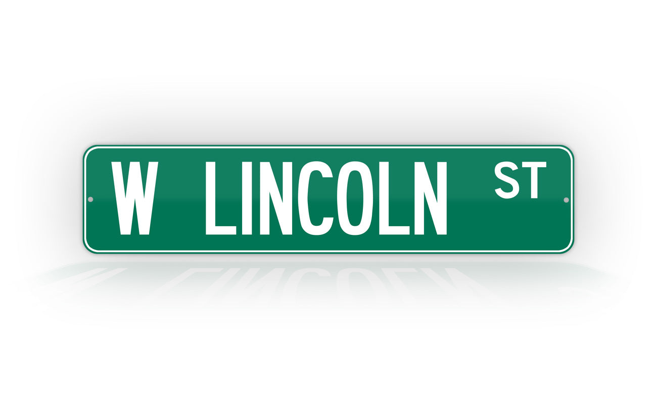 Personalized Custom Green Street Sign – SignsAndTagsOnline