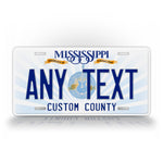 Personalized Any Text Mississippi State License Plate