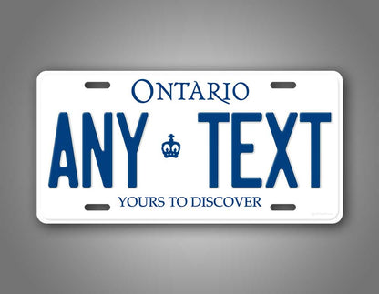 Custom Ontario Canada License Plate