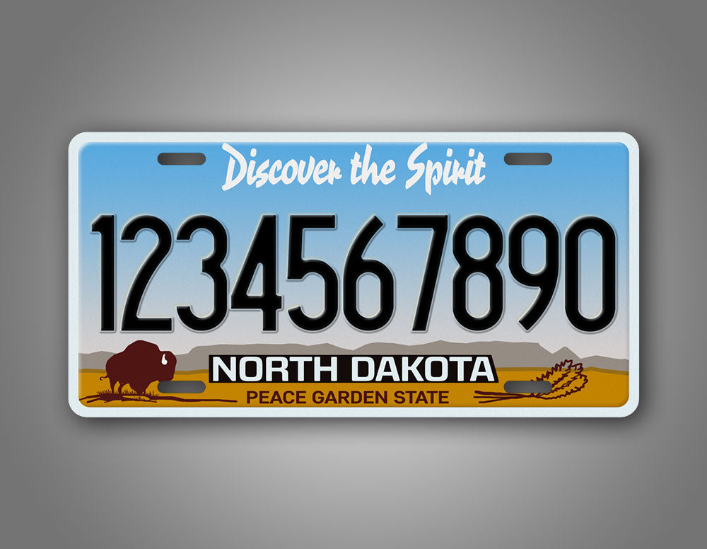 Custom Novelty North Dakota License Plate