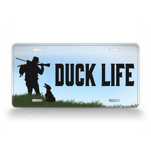 Duck Life Duck Hunter License Plate 