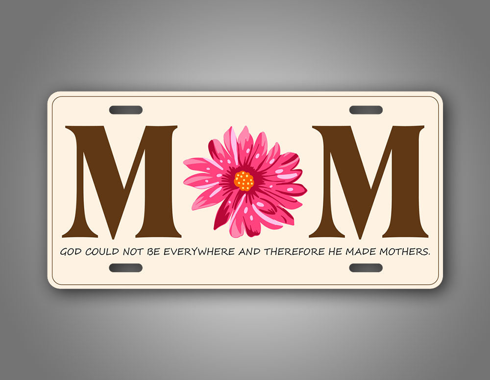 Flower Power Mom Auto Tag