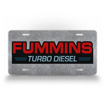 Fummins Turbo Diesel Truck Cummins Ford License Plate 