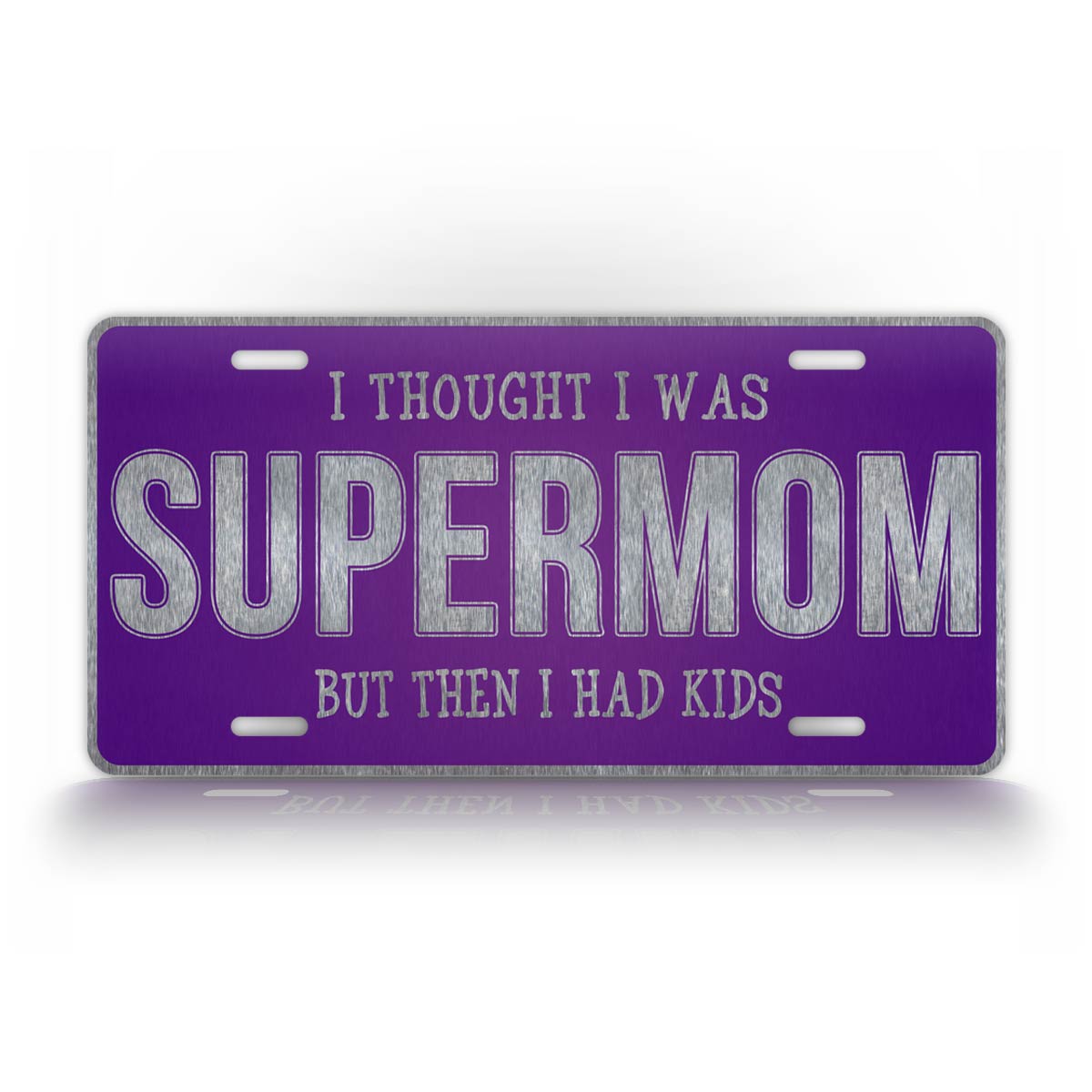 Funny Mothers License Plate Supermom Auto Tag 