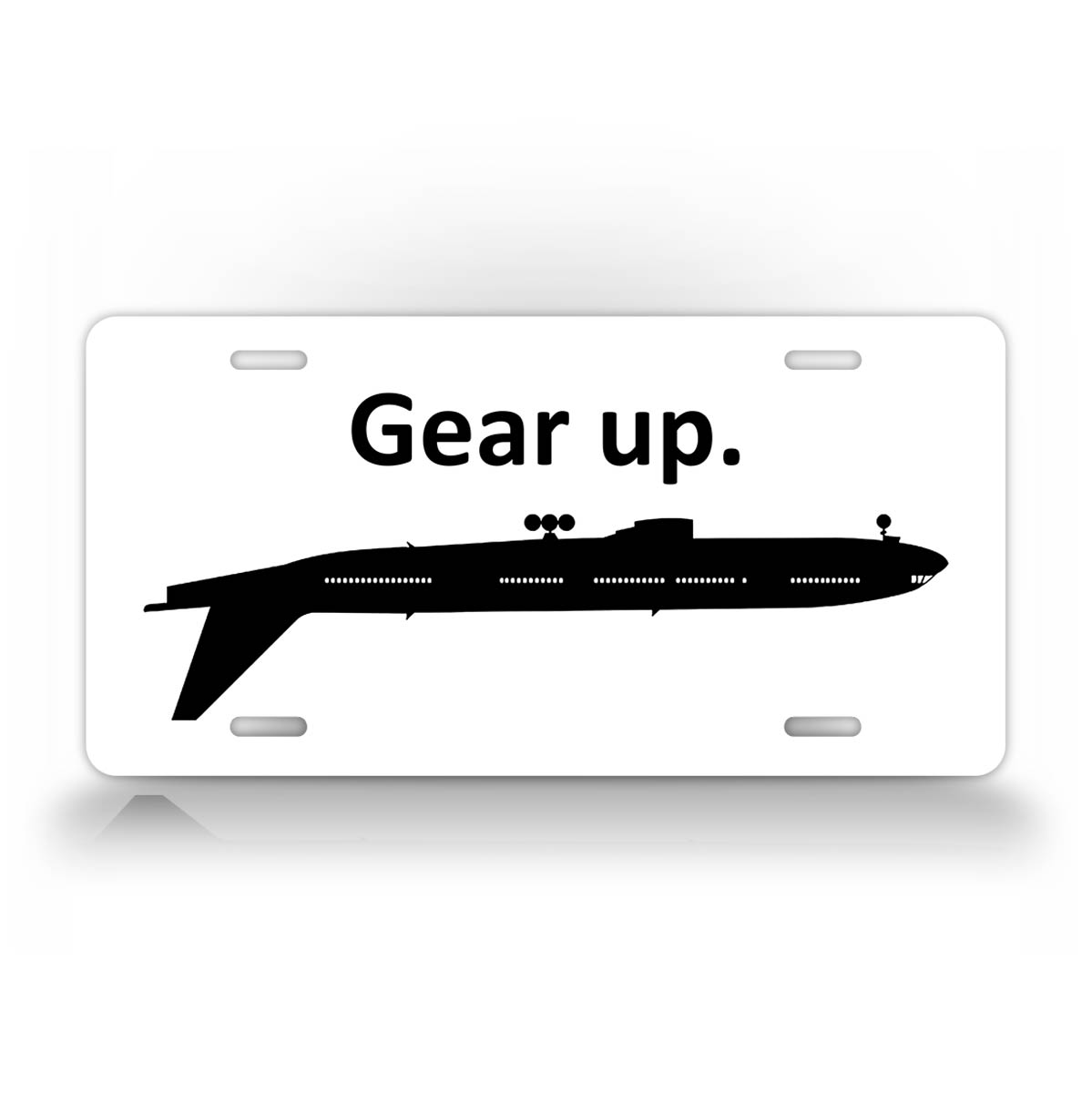 Gear UP License Plate Humorous Pilot Gift
