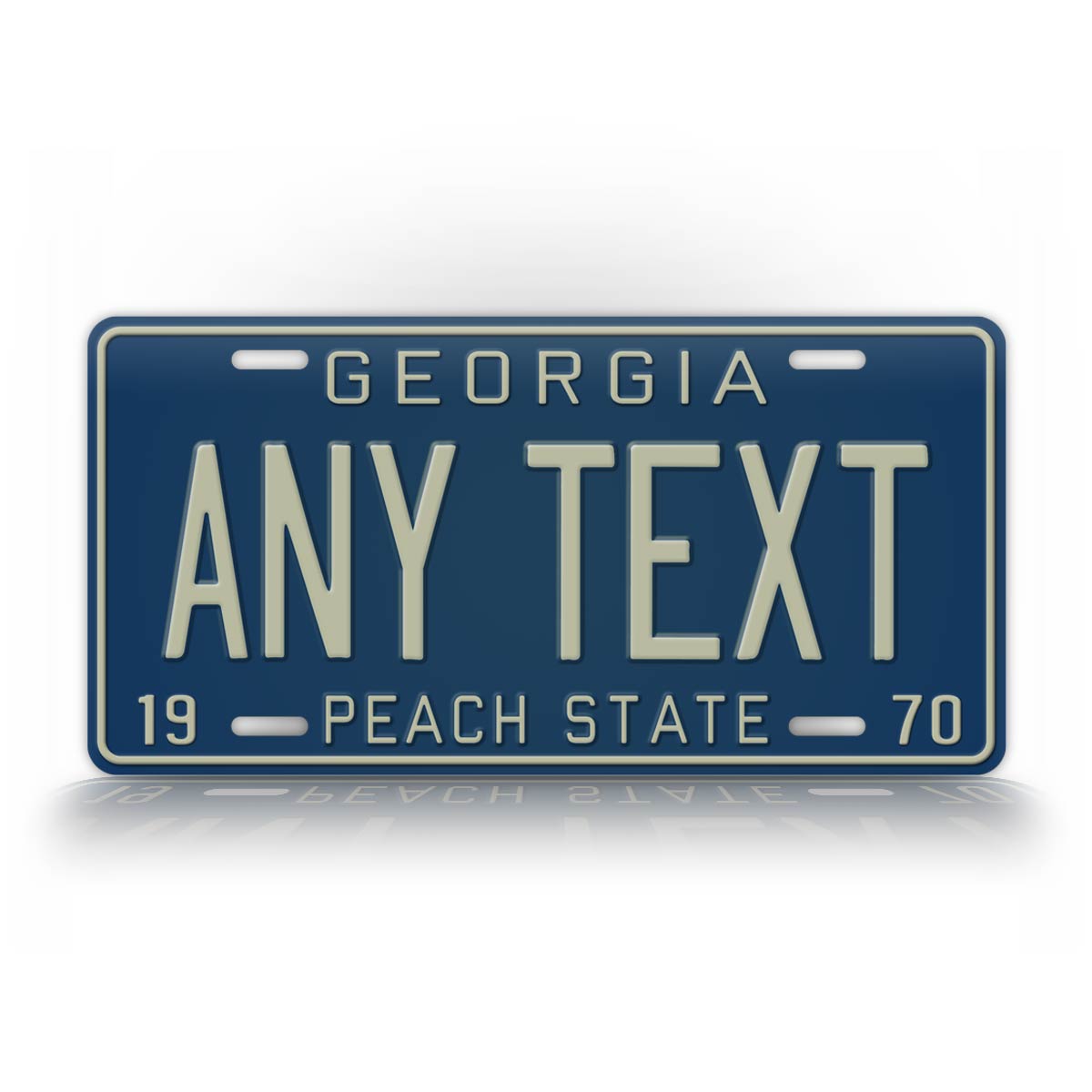 Any Text Antique 1970 Georgia State License Plate