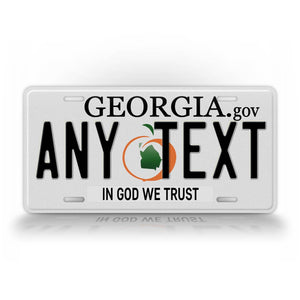 Custom Novelty Georgia State License Plate 