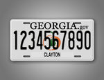 Custom Novelty Georgia State Peach License Plate 