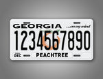 Personalized Text Georgia Novelty Auto Tag